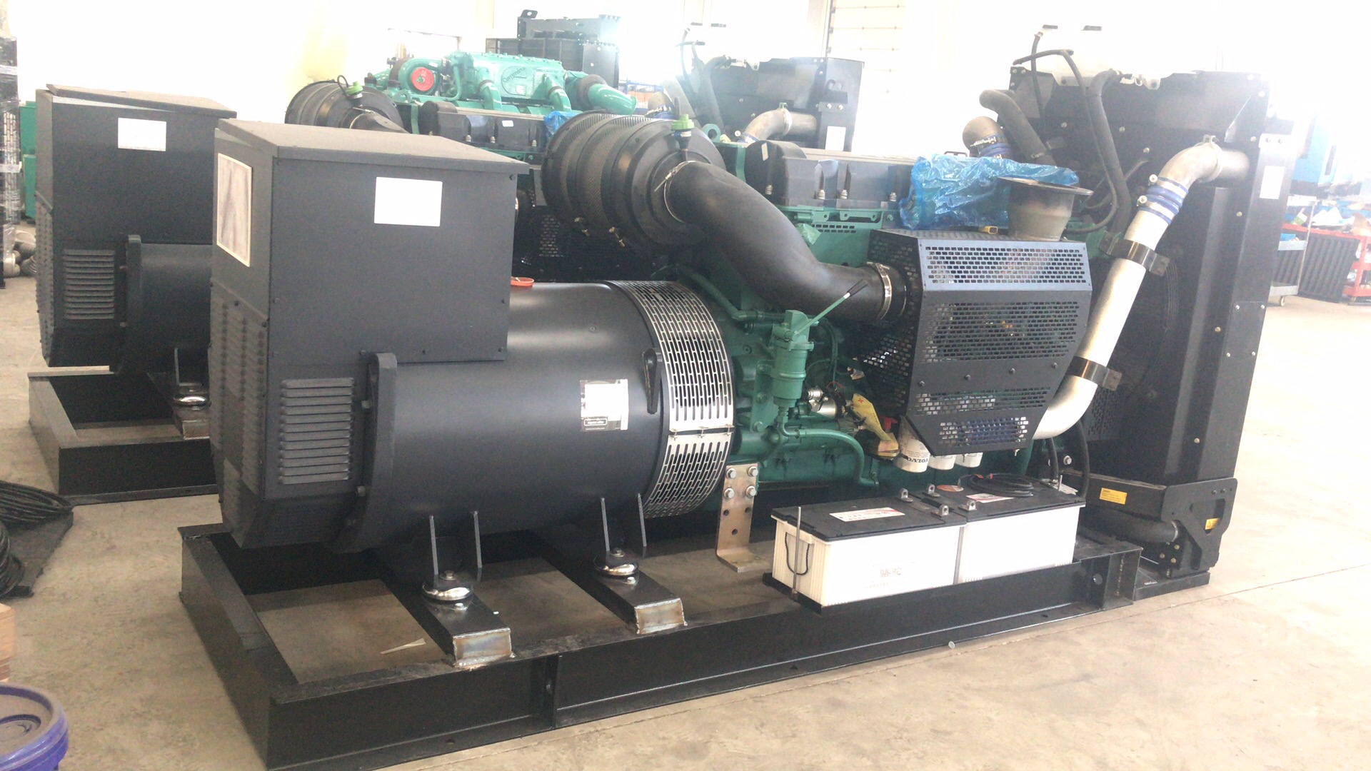 2臺沃爾沃柴油發(fā)電機(jī)組已完工，待出廠檢測