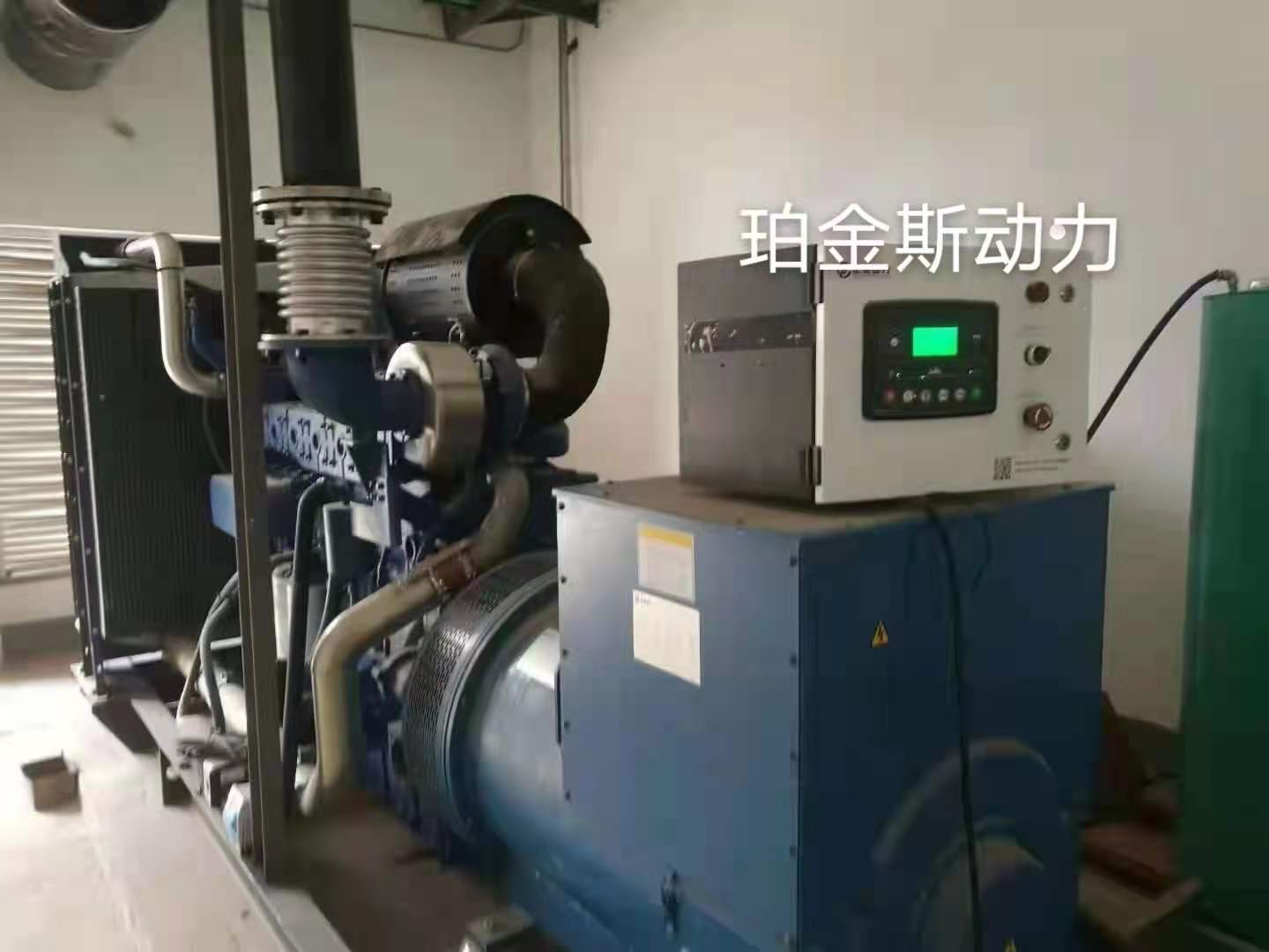 500KW玉柴系列開架機組調試完畢，交付使用！
